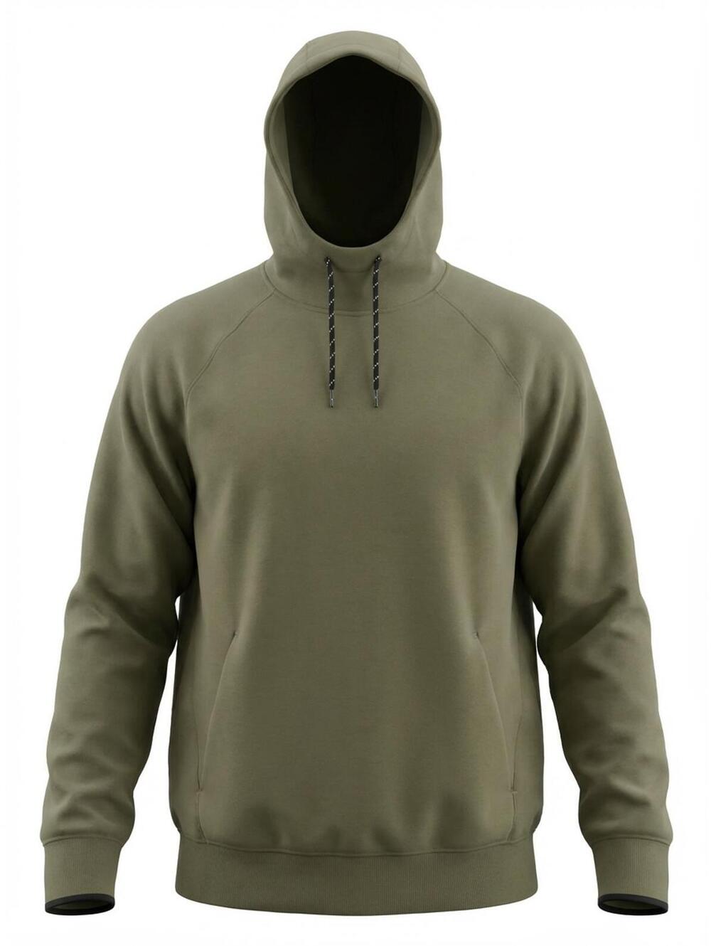 Men's Olive Green Pullover Hoodie Sweatshirt